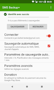 SMS Backup+ Capture d'écran