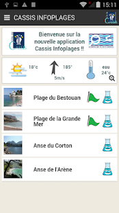 Cassis Infoplages Capture d'écran