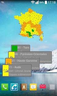 Alerte Météo Capture d'écran