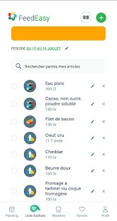 Feed Easy, planifiez - achetez - cuisinez Capture d'écran