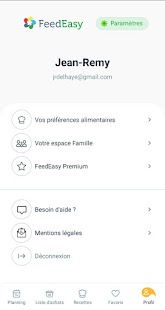 Feed Easy, planifiez - achetez - cuisinez Capture d'écran