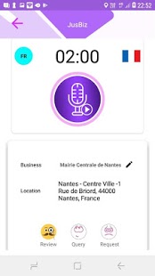 Démarrer une conversation de votre paume Capture d'écran