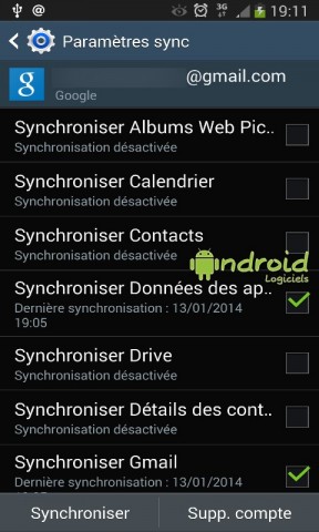 Supprimer les dossiers Picasa dans la galerie Android