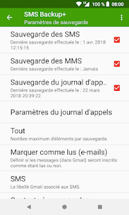 SMS Backup+ Capture d'écran
