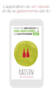 Raisin : vin naturel et gastronomie Capture d'écran