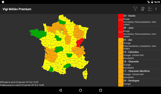 Alerte Météo Capture d'écran