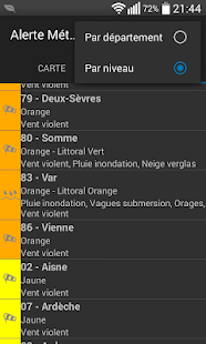 Alerte Météo Capture d'écran