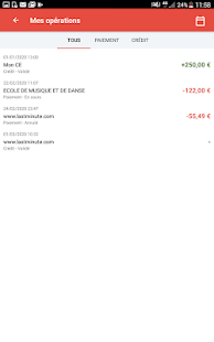 Chèque-Vacances Capture d'écran