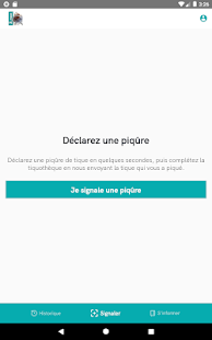 Signalement TIQUE Capture d'écran