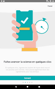 Signalement TIQUE Capture d'écran