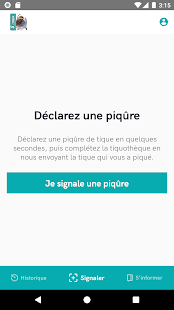 Signalement TIQUE Capture d'écran